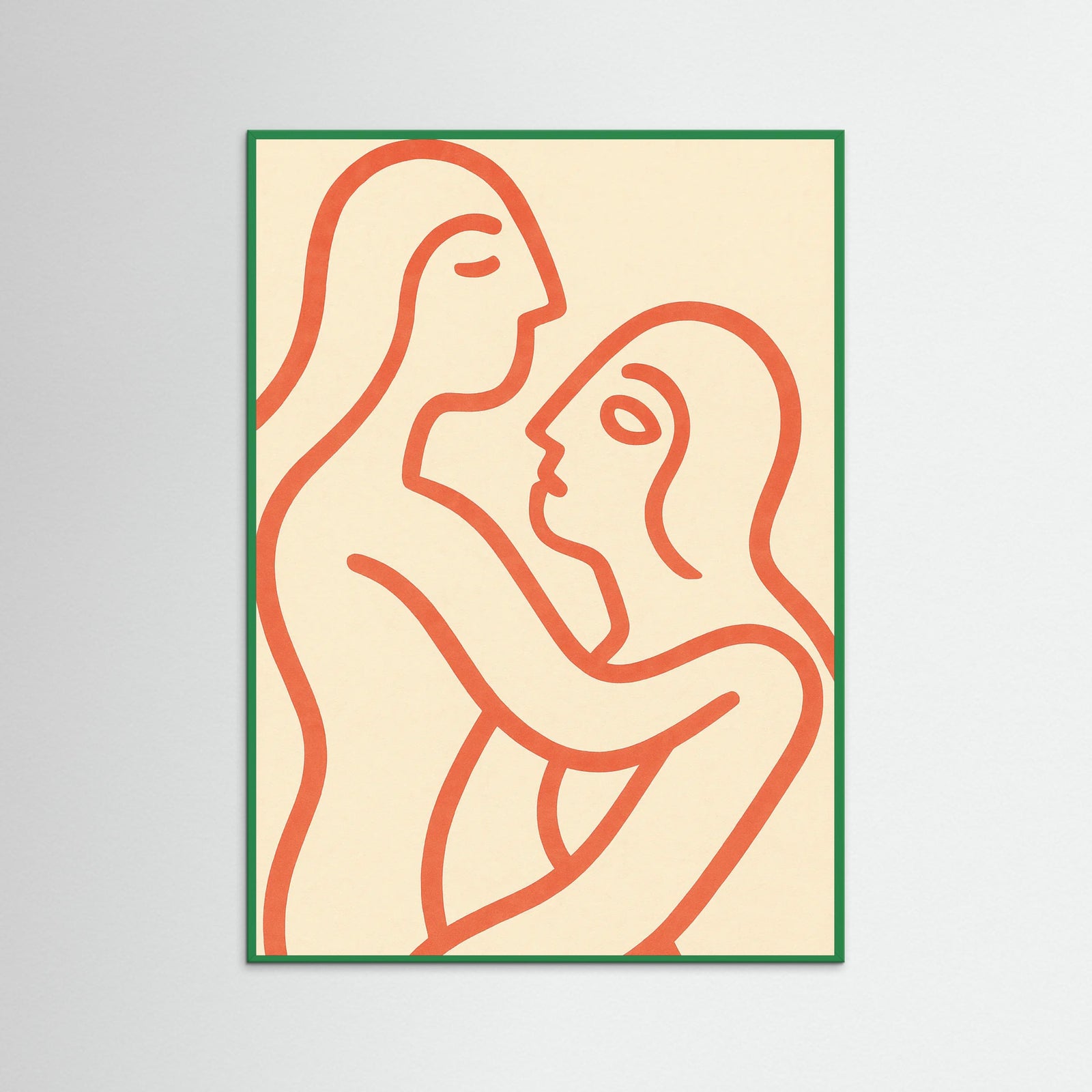 Green Wood Serene Lines