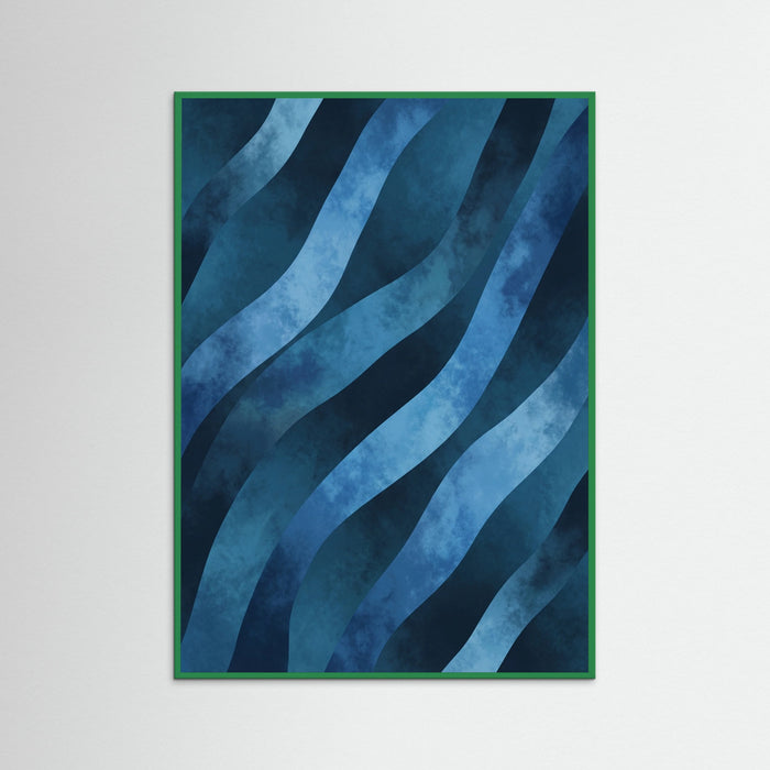 Green Wood Shadowed Stripes