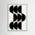 Green Wood Shape By Cats and Dotz 30 X 42 Inches Textured Black Poster
