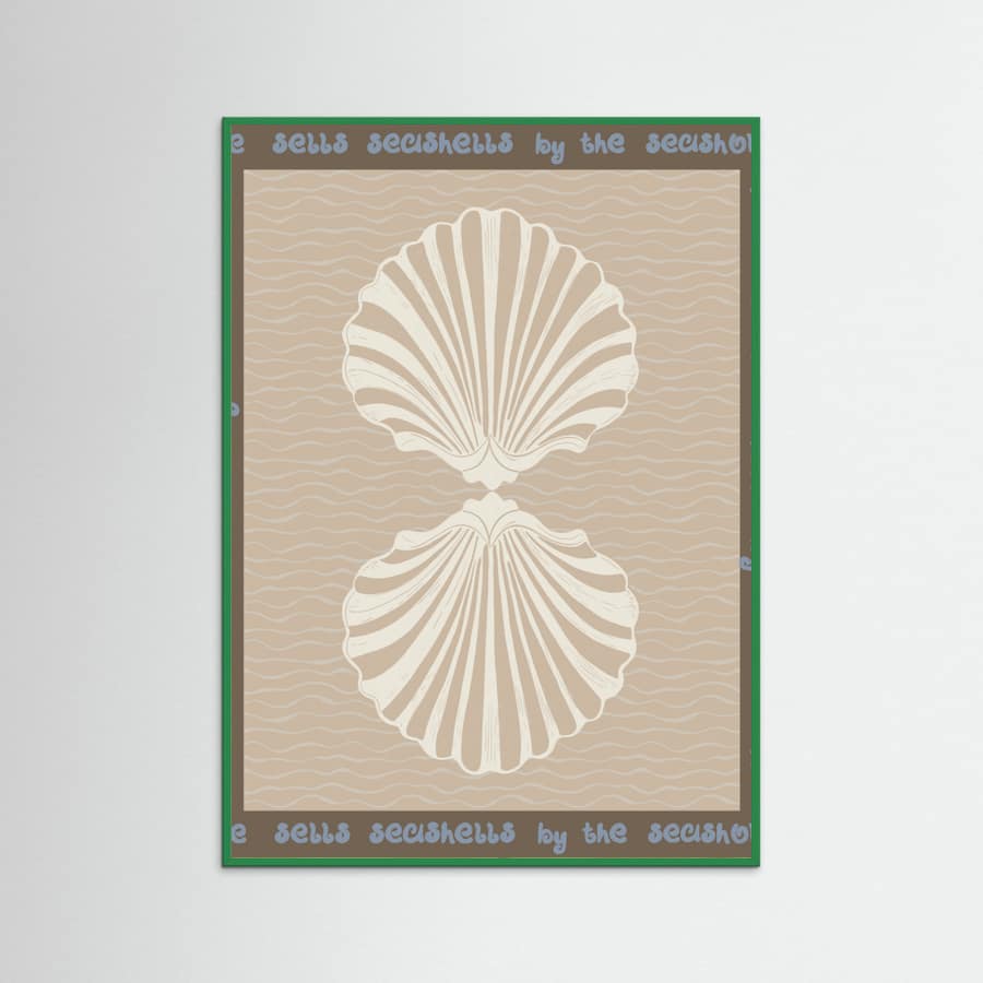 She sells seashells Poster – poster and art print