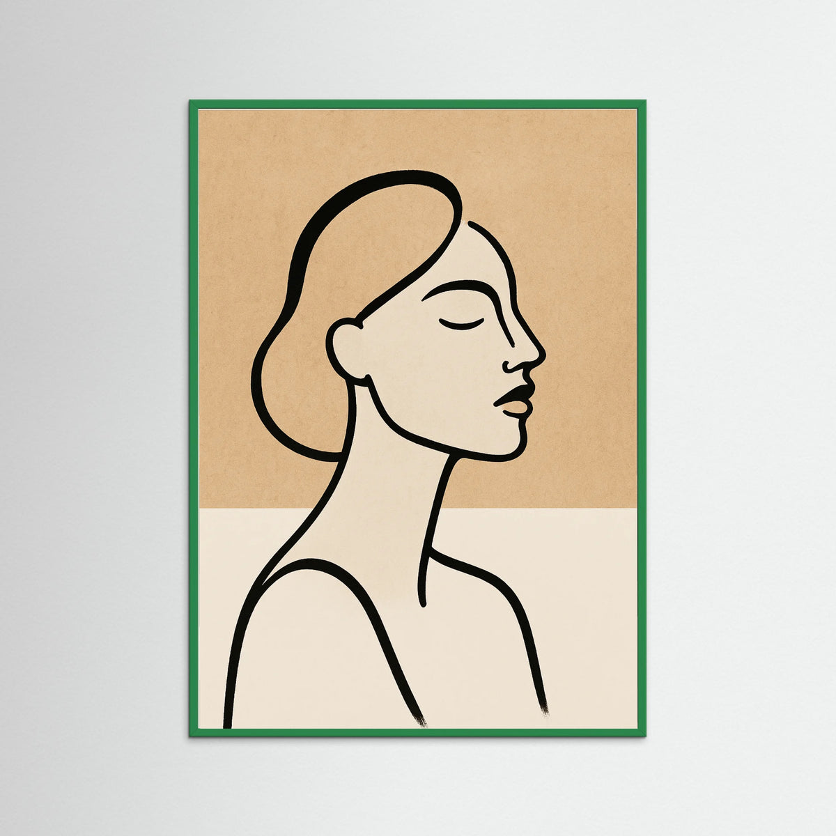 Green Wood Silhouette Blooms