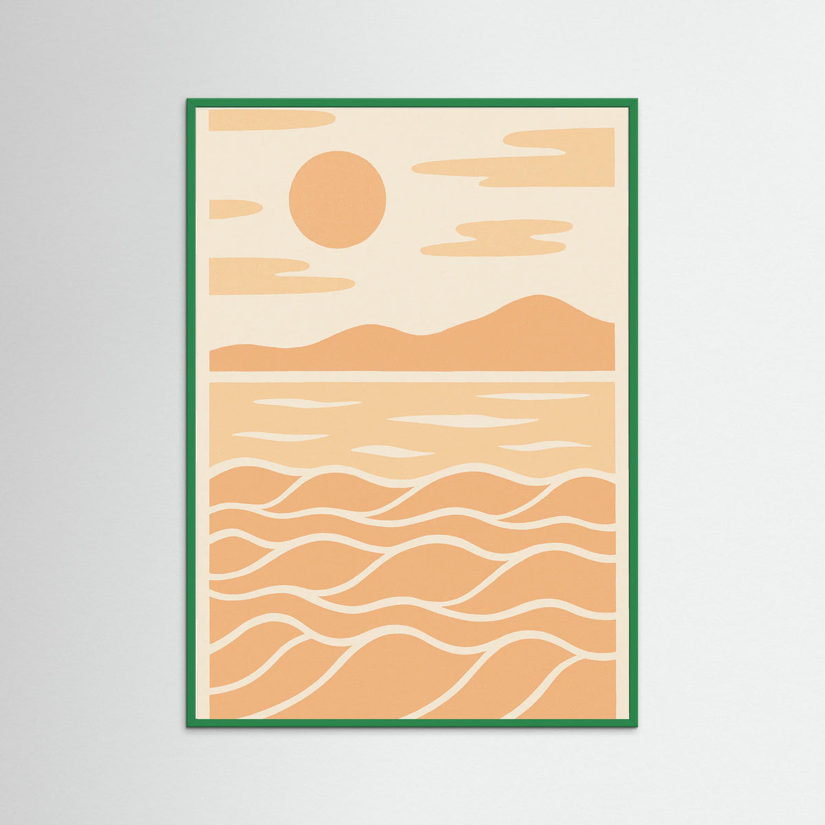 Green Wood Silhouette Symphony