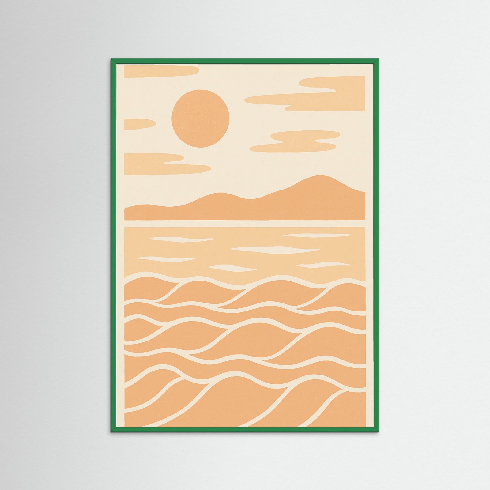 Green Wood Silhouette Symphony