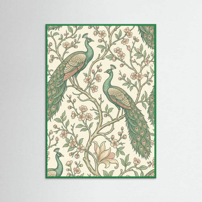 Green Wood Silver Sky Vines