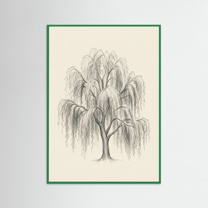 Green Wood Sketched Sentinels