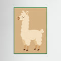 Green Wood Sleeping Llama