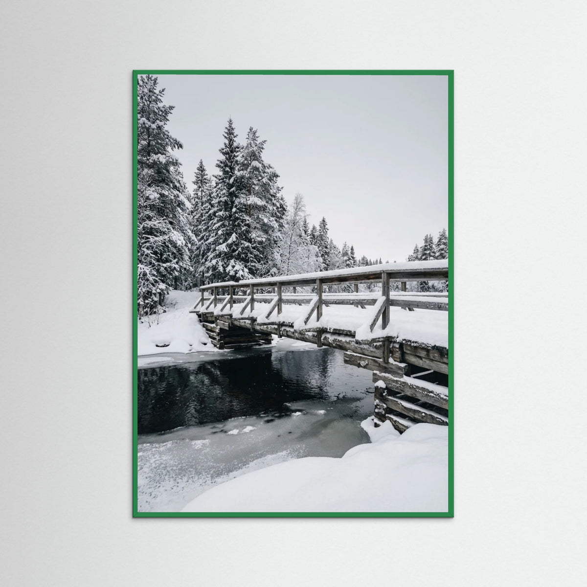 Green Wood Snowy Sanctuary