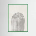 Soft Gray Rainbow Arch Poster – plakat og kunsttryk
