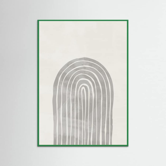 Soft Gray Rainbow Arch Poster – plakat og kunsttryk
