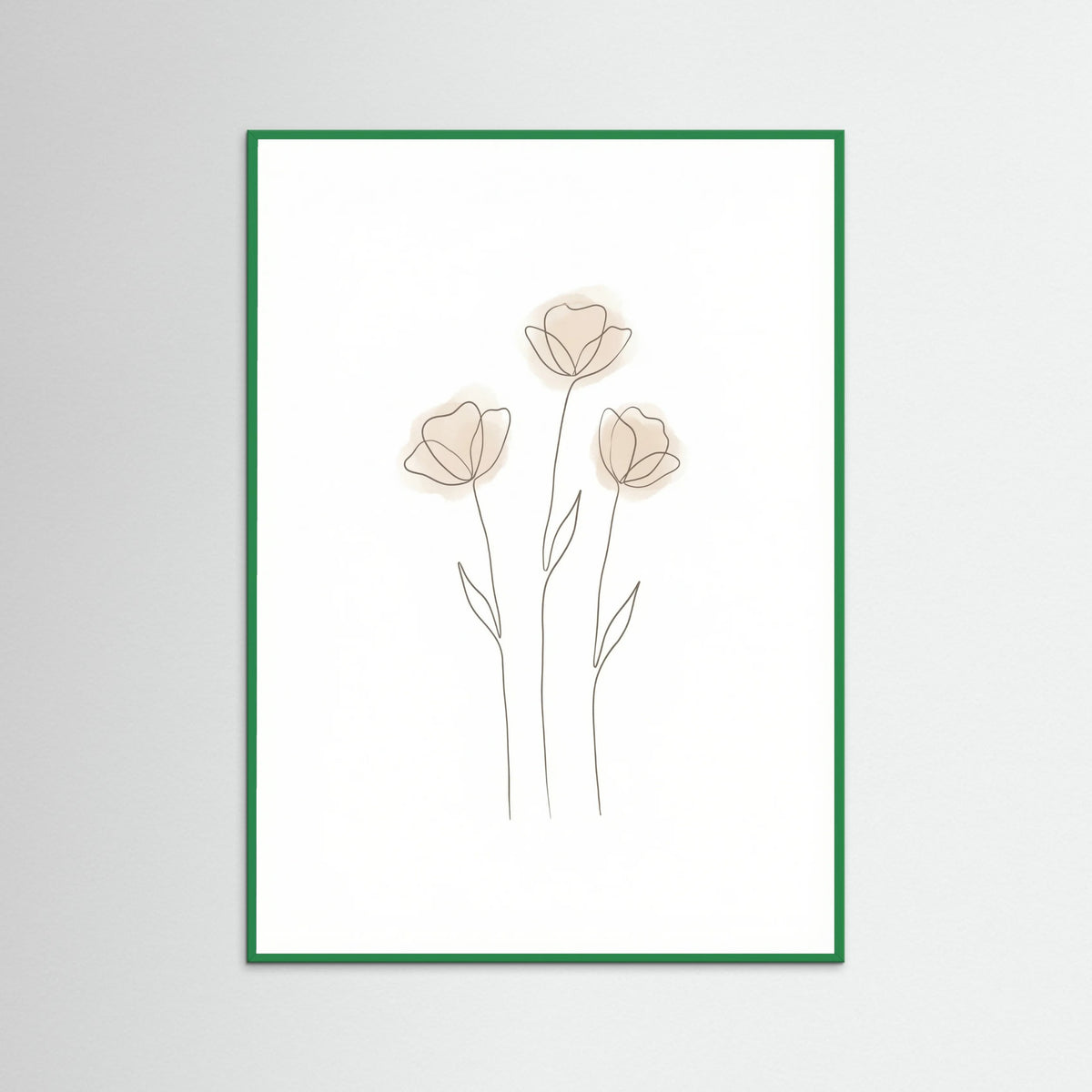 Green Wood Soft Petal Sketch