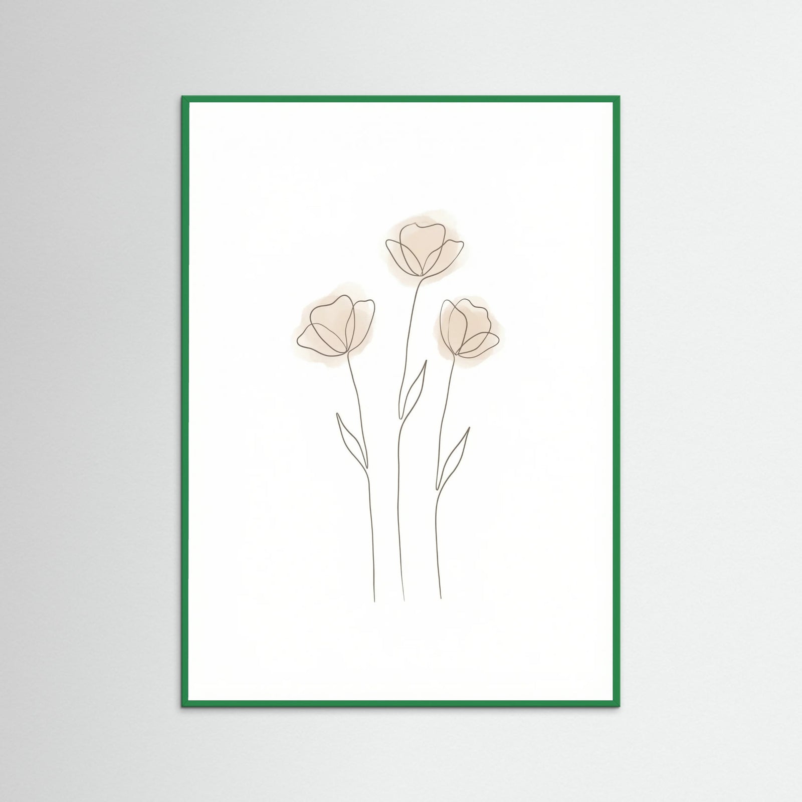 Green Wood Soft Petal Sketch