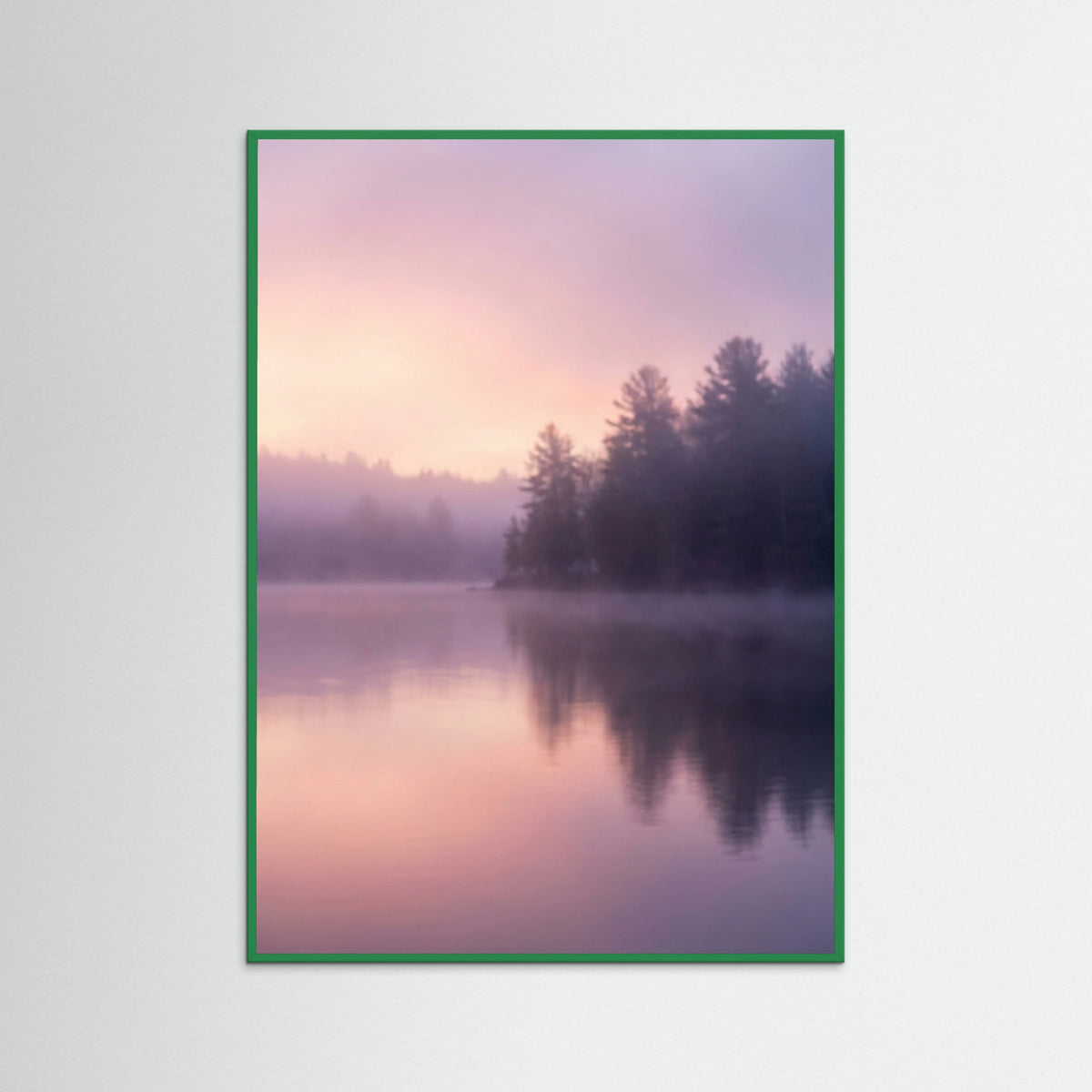 Green Wood Soft Silhouettes