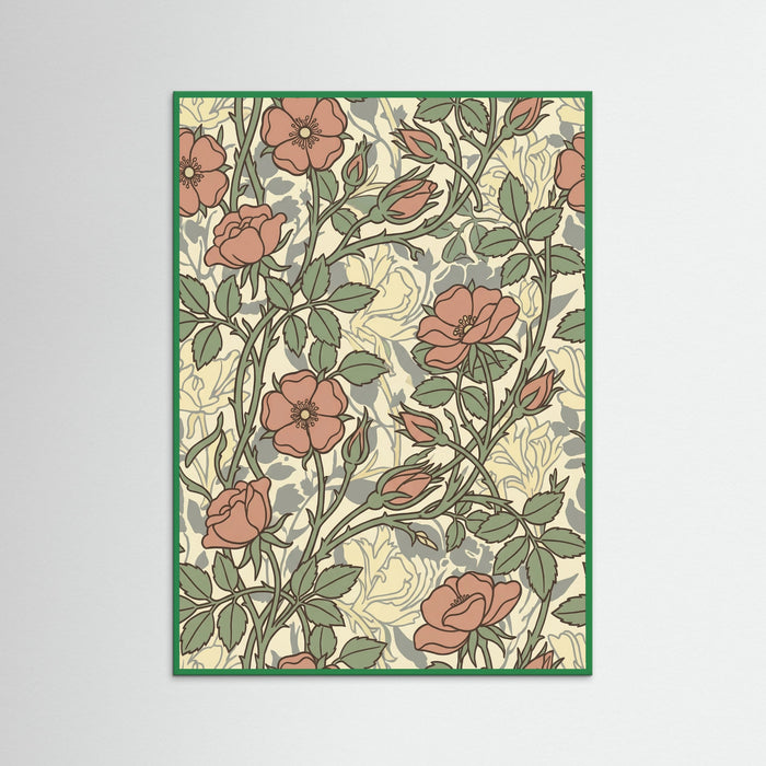 Green Wood Soft Sunflower Pattern