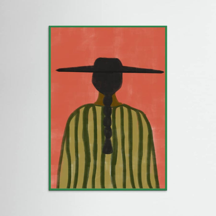 Green Wood Southwester Woman No.2 Poster