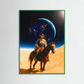 Green Wood Space Cyborg Poster