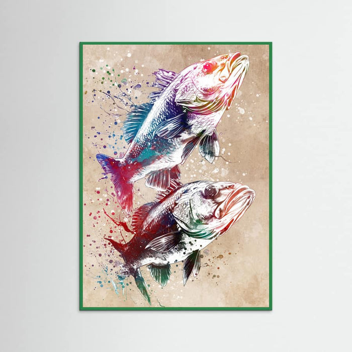 Sport Fishing 1 Poster – Poster und Kunstdruck