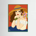 Green Wood Spring Portrait Poster