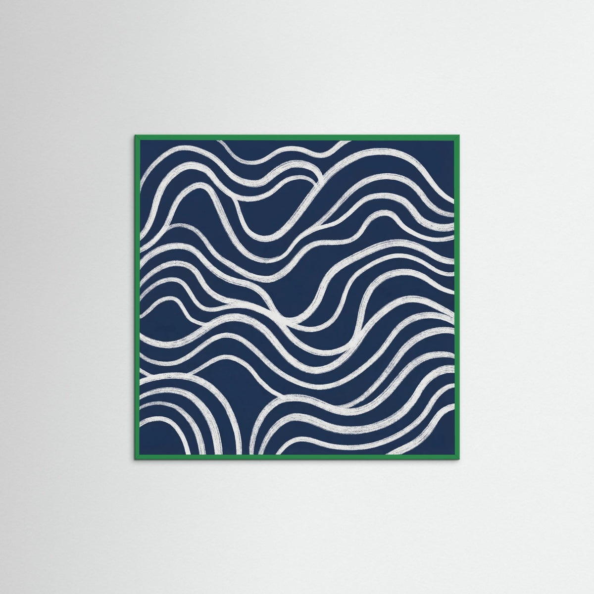 Green Wood Square Blue Contours