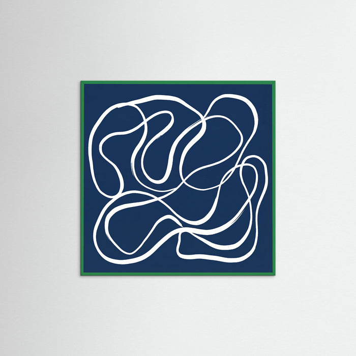Green Wood Square Blue Enclosure
