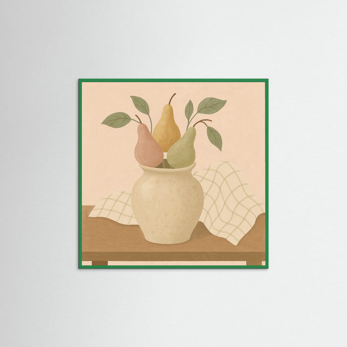 Green Wood Square Candlelit Aura