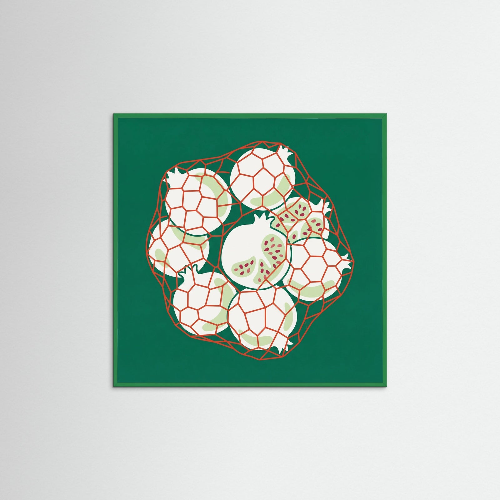 Green Wood Square Citrus Catch