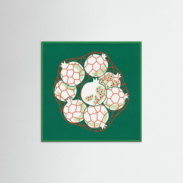 Green Wood Square Citrus Catch