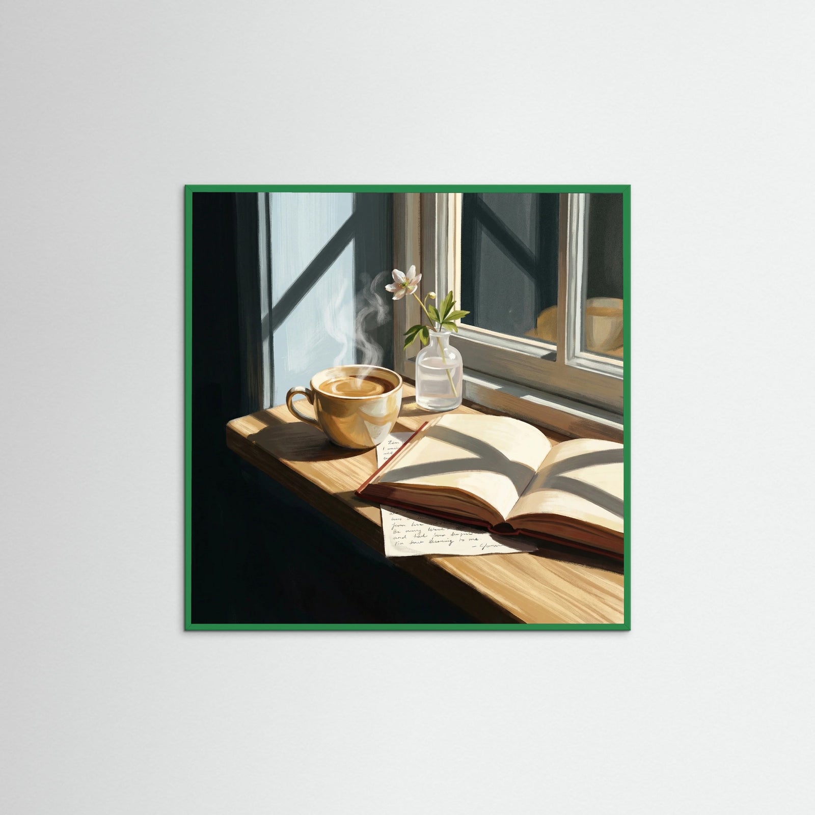 Green Wood Square Coffee and a Kiss