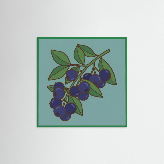 Green Wood Square Crimson Bloom Pot