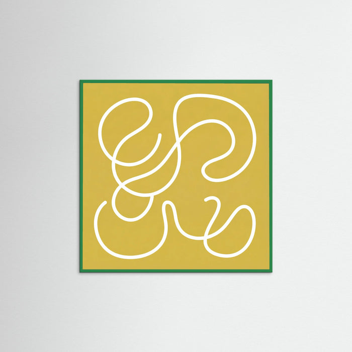 Green Wood Square Curved Form