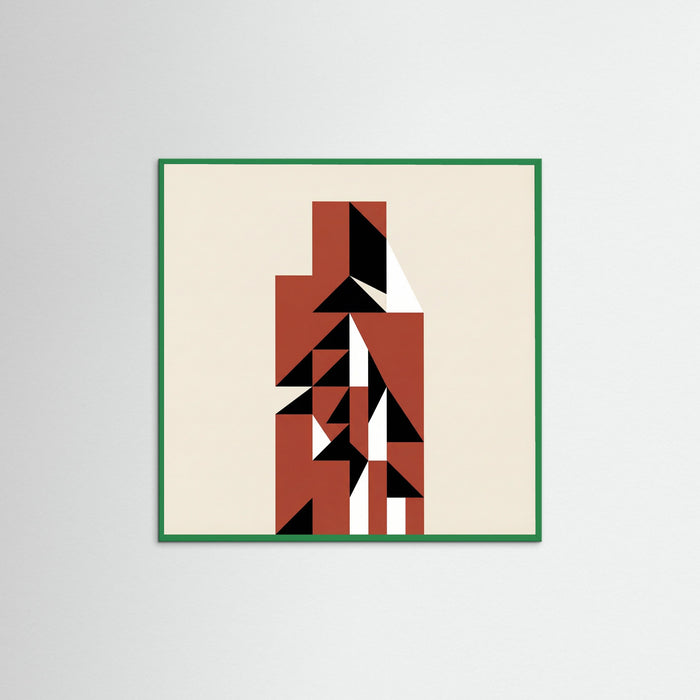 Green Wood Square Desert Arch