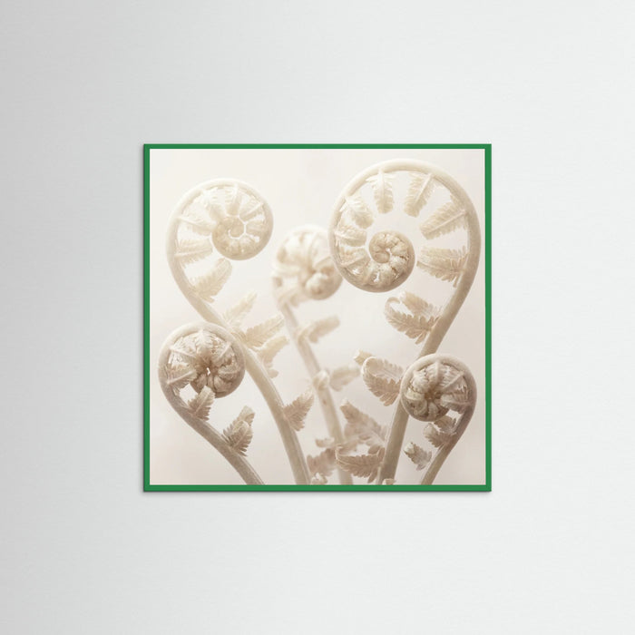 Green Wood Square Ethereal Bloom