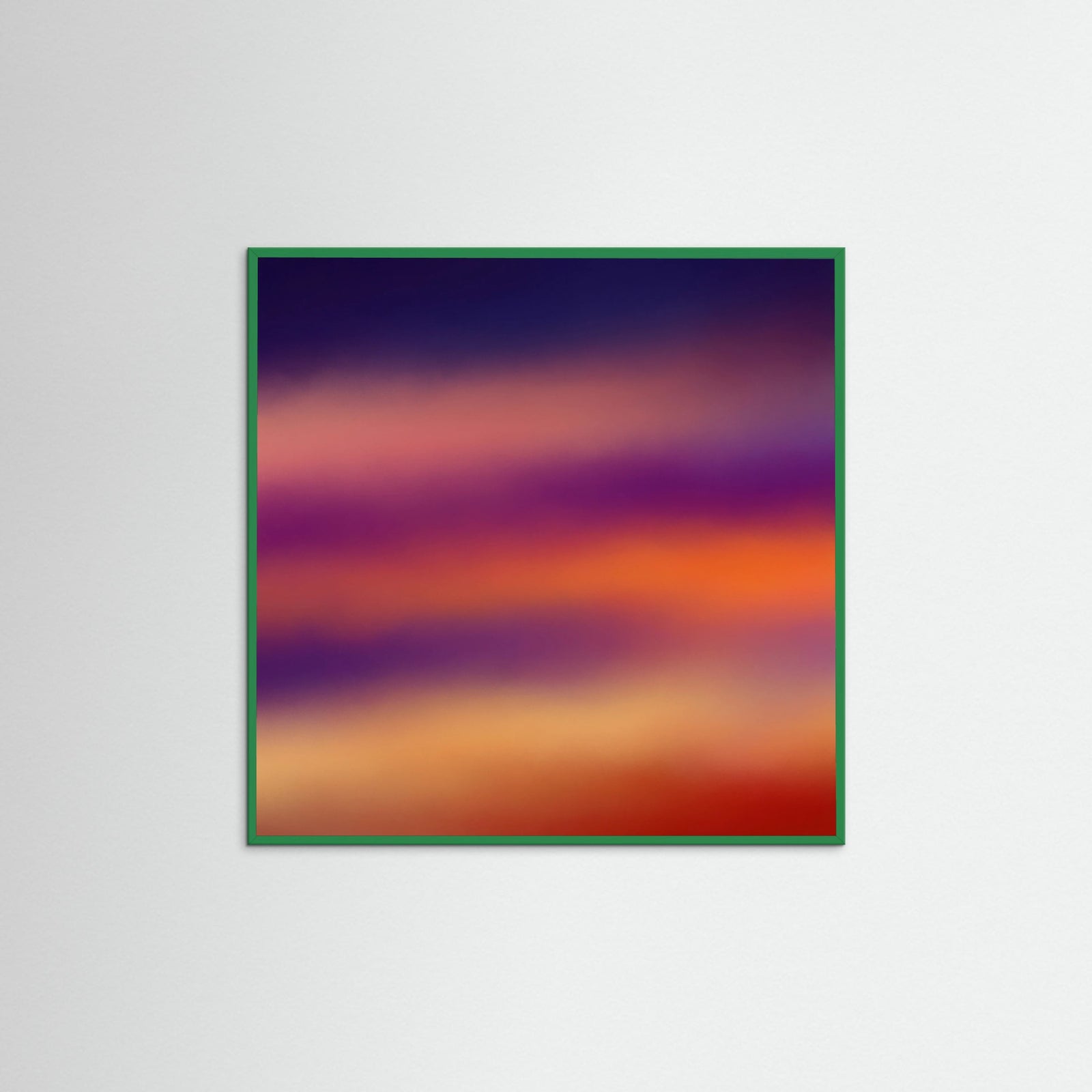 Green Wood Square Fiery Embrace