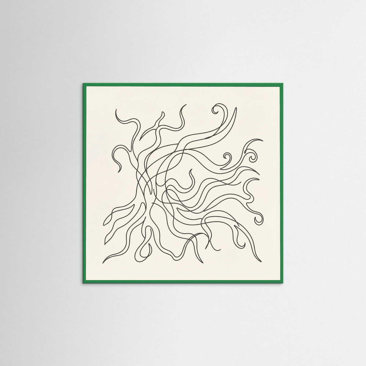 Green Wood Square Fluid Gestures