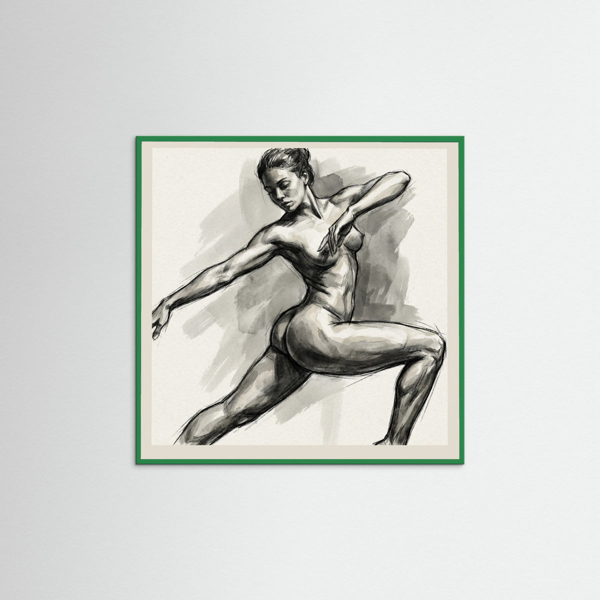 Green Wood Square Free Feminine Form