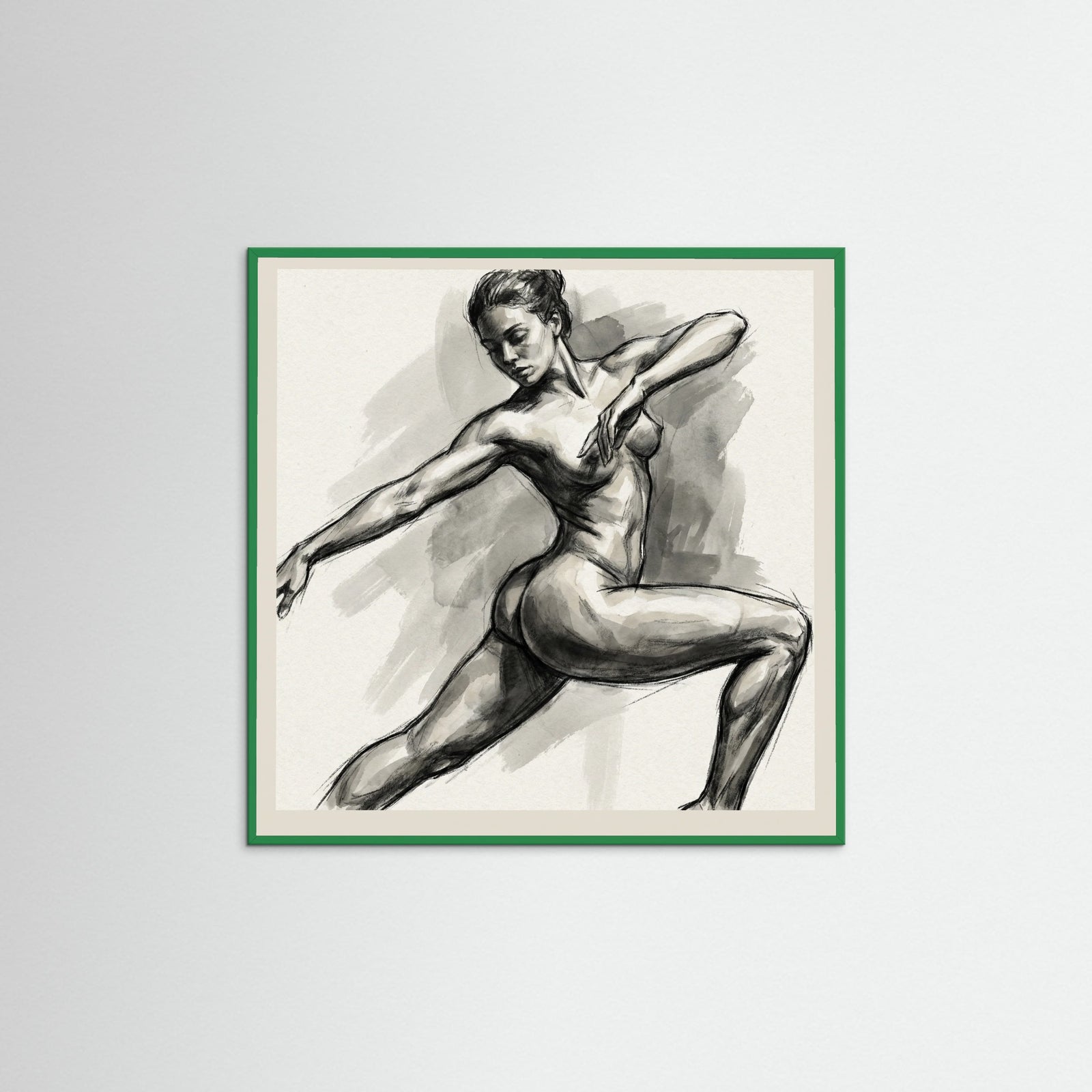 Green Wood Square Free Feminine Form