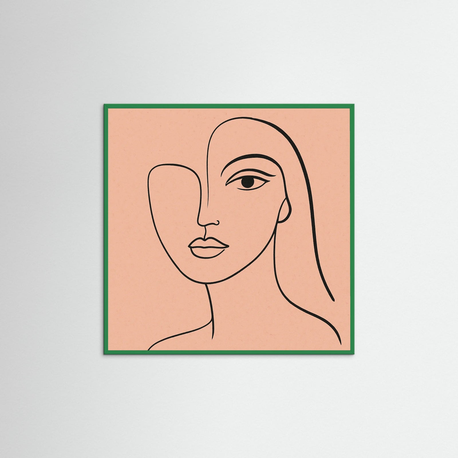 Green Wood Square Gentle Curves