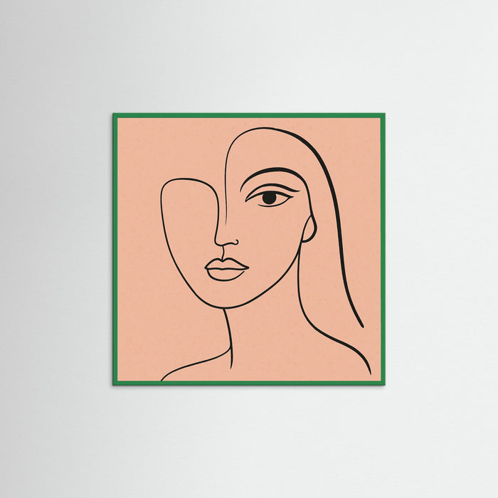Green Wood Square Gentle Curves