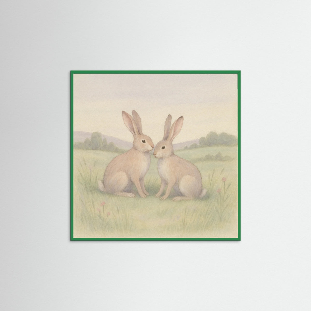 Green Wood Square Gentle Meadow