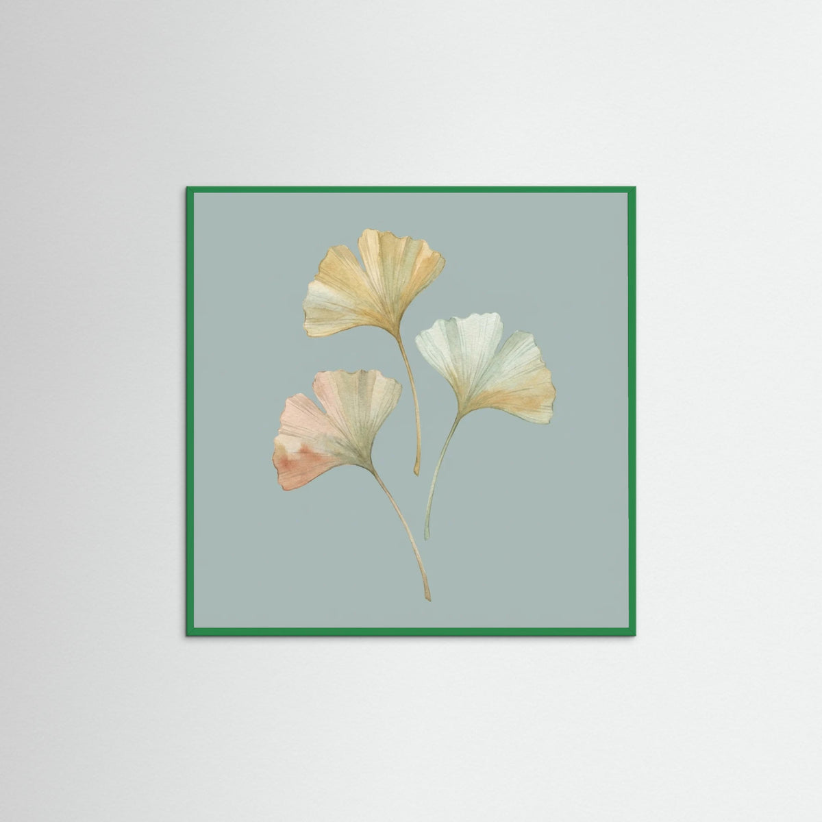 Green Wood Square Gentle Petals