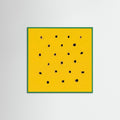Green Wood Square Golden Speckles