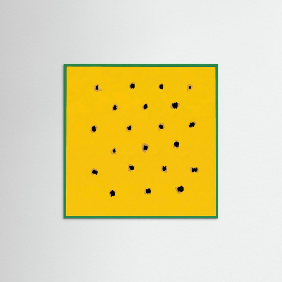 Green Wood Square Golden Speckles