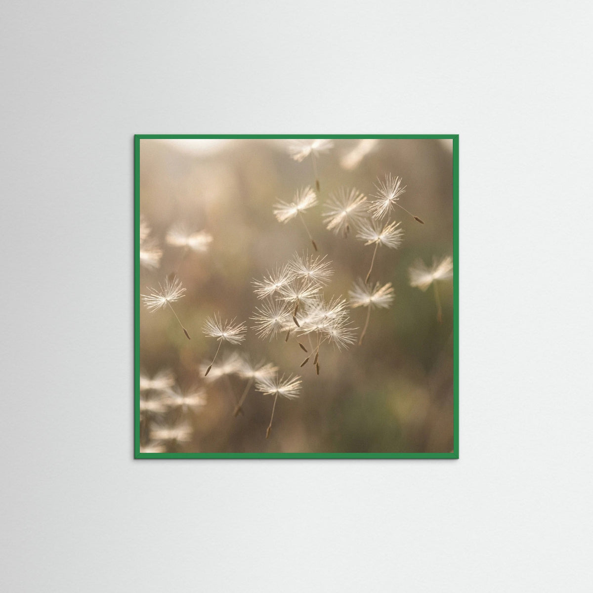 Green Wood Square Golden Whispers