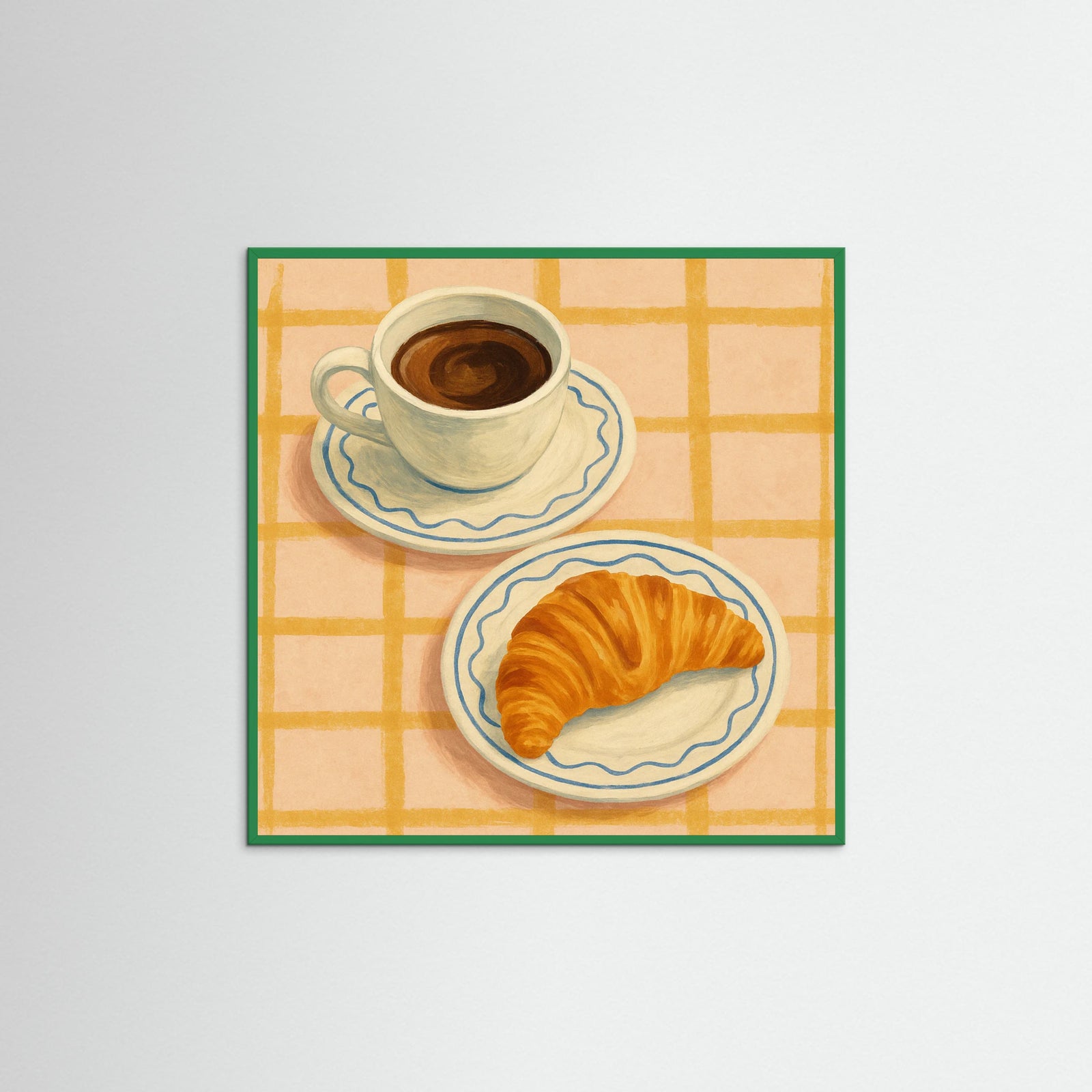 Green Wood Square Italian Sunrise