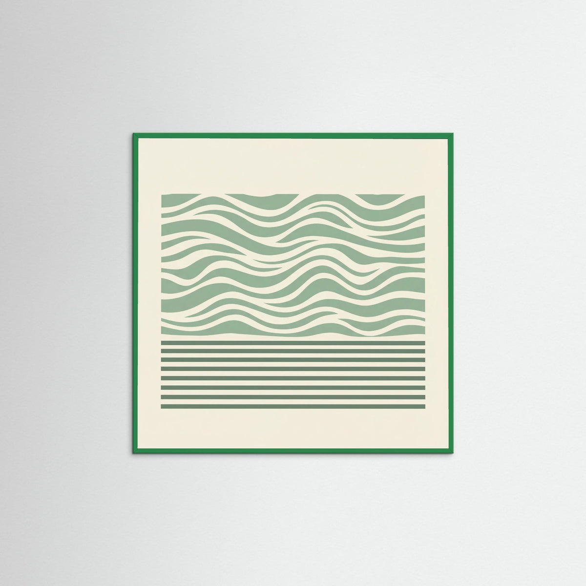 Green Wood Square Lavender Dualism