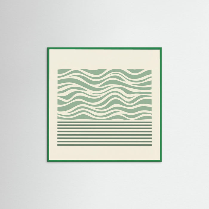 Green Wood Square Lavender Dualism
