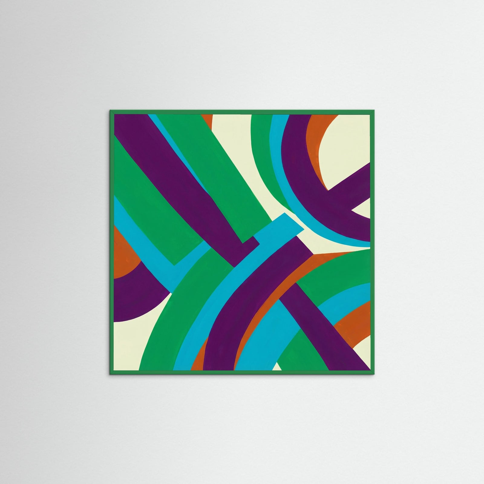 Green Wood Square Layered Color Forms