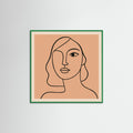 Green Wood Square Linear Grace