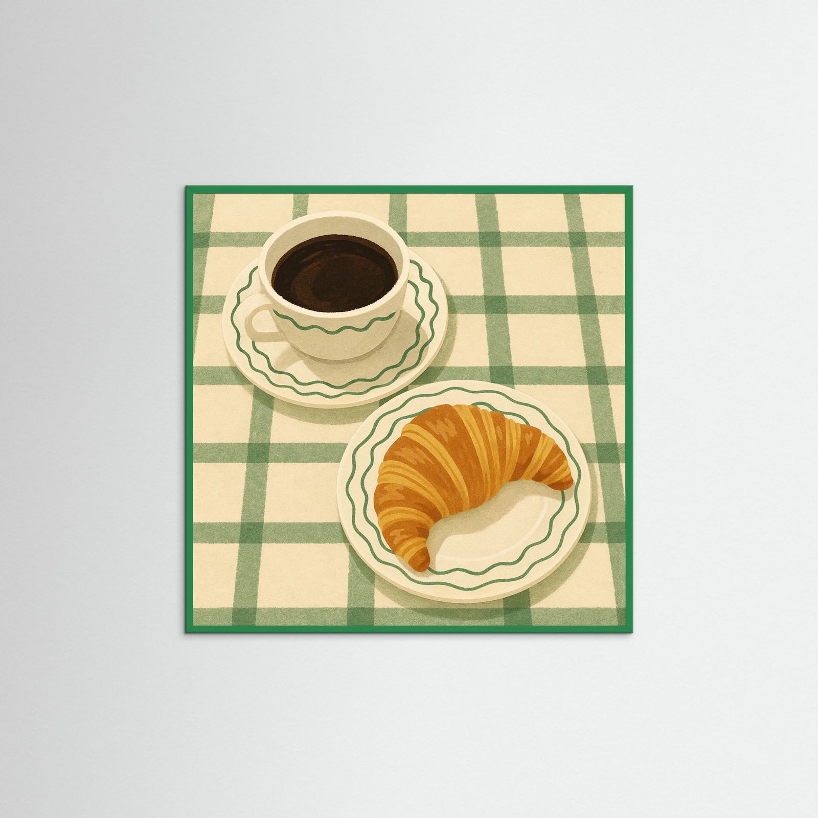 Green Wood Square Morning Indulgence