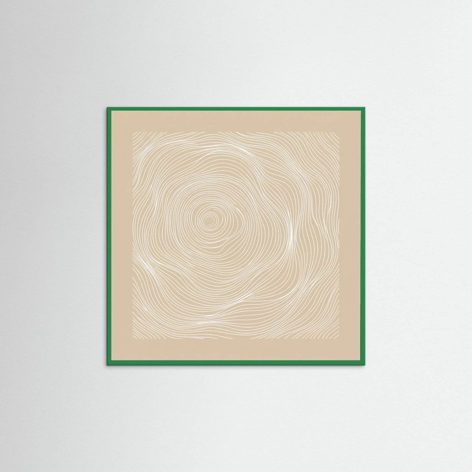 Green Wood Square Organic Echoes
