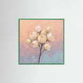 Green Wood Square Pastel Bloom Serenity